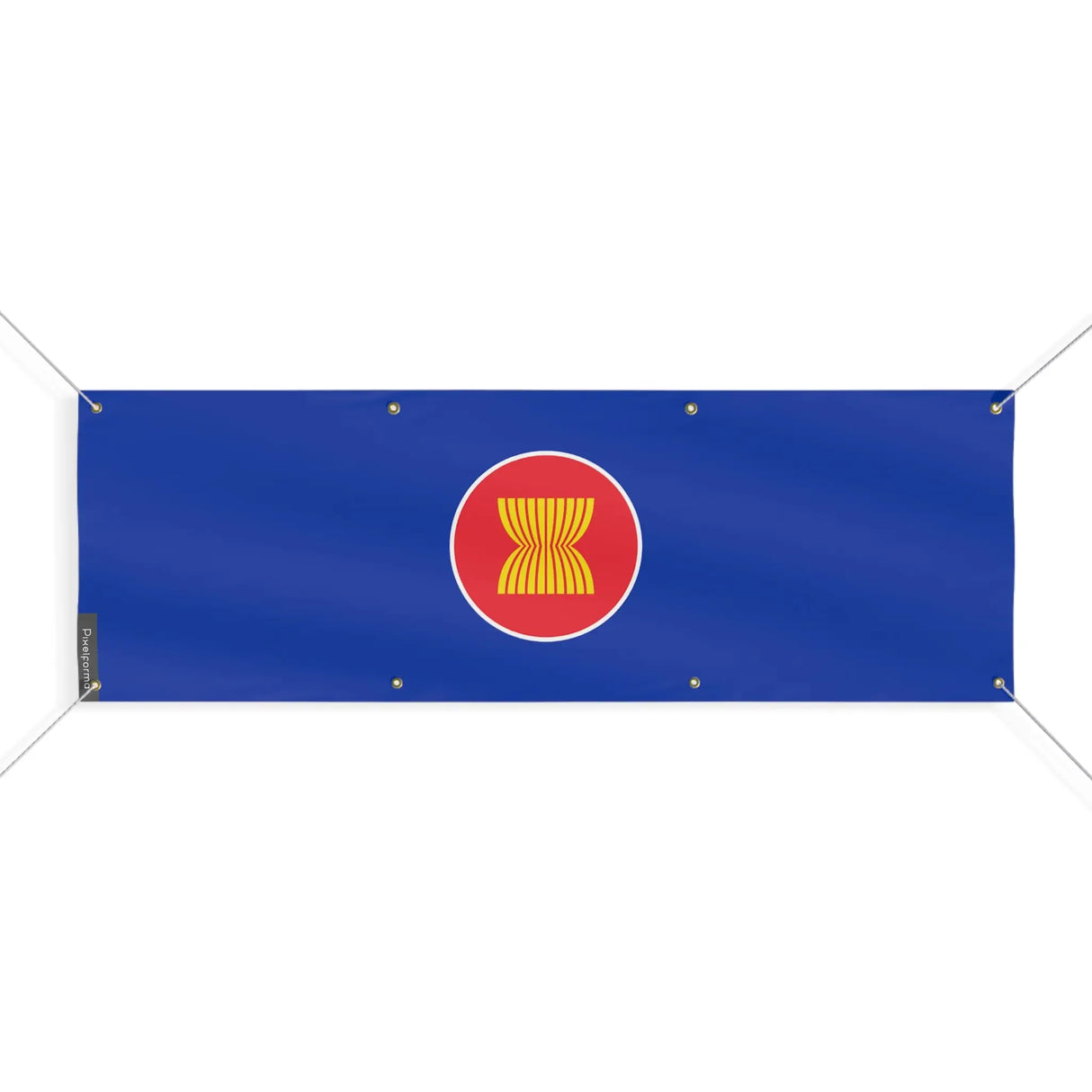 Drapeau asean polyester résistant aux intempéries 8 œillets