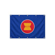 Drapeau de l'Association des nations de l'Asie du Sud-Est format S en polyester avec dix œillets