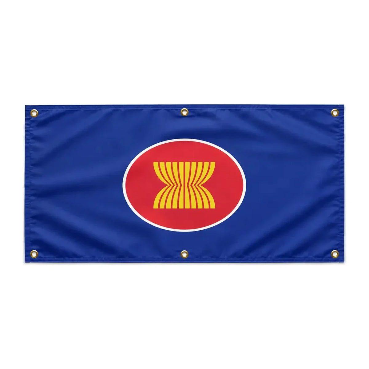 Drapeau association nations asie polyester œillets résistants