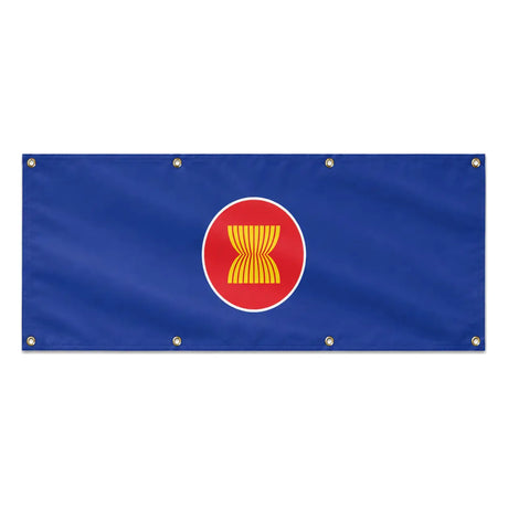 Drapeau asean polyester résistant aux intempéries 8 œillets