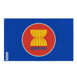 Drapeau association asie du sud est polyester œillets à gauche