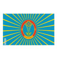 Drapeau astana en polyester résistant œillets à gauche