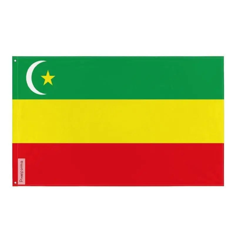 Drapeau autonomie d’alash polyester résistant œillets à gauche