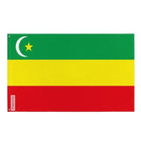 Drapeau autonomie d’alash polyester résistant œillets à gauche