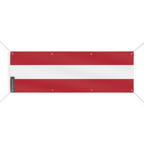 Drapeau autriche en polyester résistant avec œillets