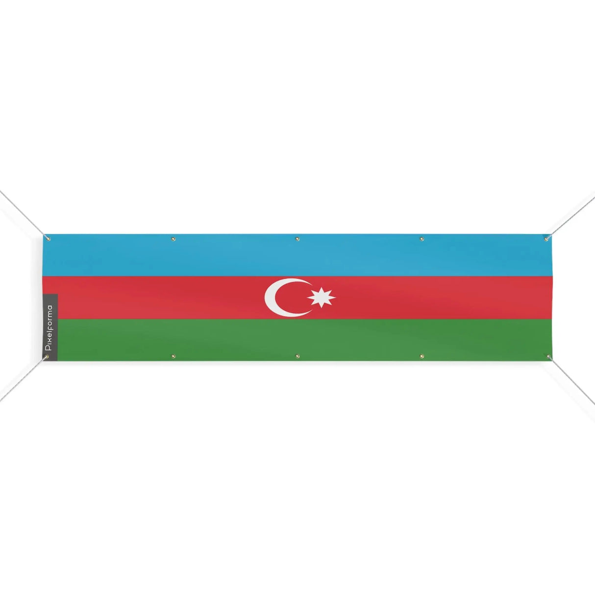 Drapeau azerbaïdjan en polyester résistant aux intempéries