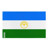 Drapeau bachkirie polyester double ourlet œillets à gauche