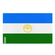Drapeau bachkirie polyester double ourlet œillets à gauche