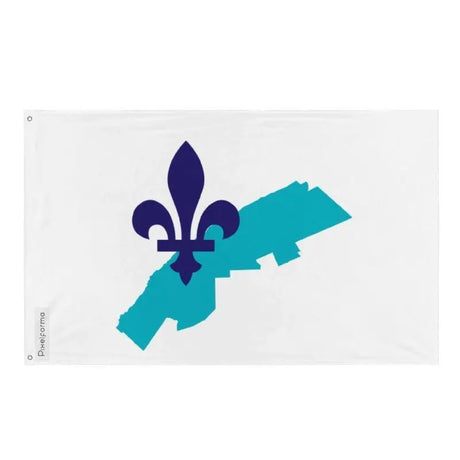 Drapeau bas-saint-laurent polyester résistant œillets à gauche