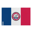 Drapeau bayonne new jersey polyester œillets à gauche
