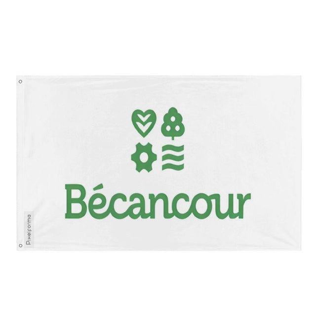 Drapeau Bécancour en plusieurs tailles 100 % polyester Imprimer avec Double ourlet - Pixelforma