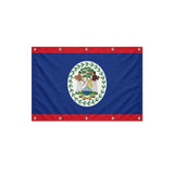 Drapeau du Belize format S en polyester avec dix œillets