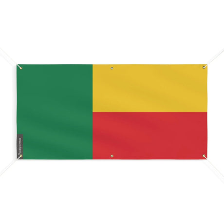 Drapeau bénin polyester résistant usage extérieur intensif