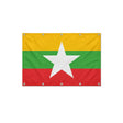 Drapeau de la Birmanie format S en polyester avec dix œillets
