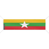 Drapeau birmanie en polyester résistant aux intempéries