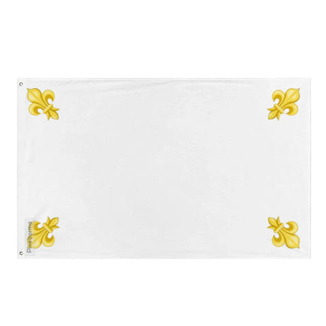 Drapeau blanc france polyester résistant double ourlet