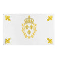 Drapeau blanc france polyester résistant œillets à gauche