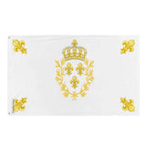 Drapeau blanc france polyester résistant œillets à gauche