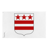 Drapeau Blason de la famille Washington en plusieurs tailles 100 % polyester avec Double ourlet - Pixelforma