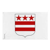 Drapeau blason famille washington polyester œillets à gauche