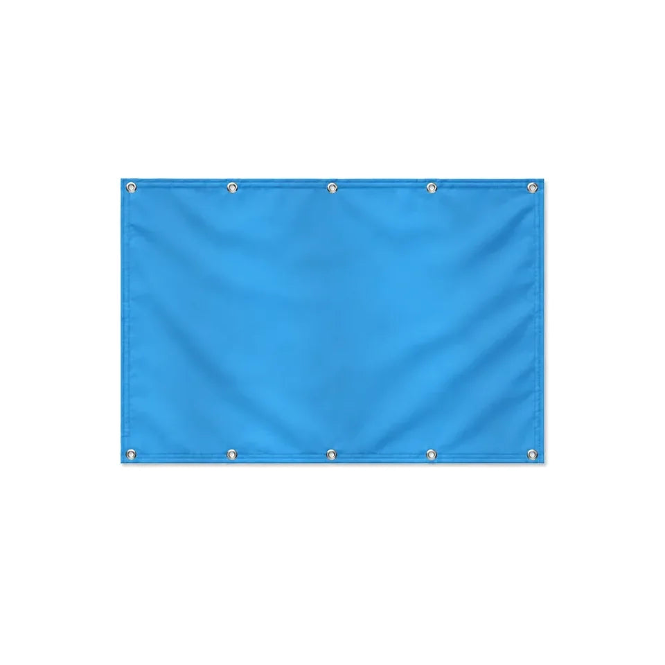 Drapeau Bleu format S en polyester avec dix œillets