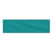 Drapeau Bleu tuquoise Foncé grand format XL en polyester avec dix œillets