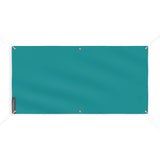 Drapeau bleu tuquoise foncé france polyester résistant