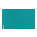 Drapeau bleu tuquoise foncé polyester résistant plusieurs modèles