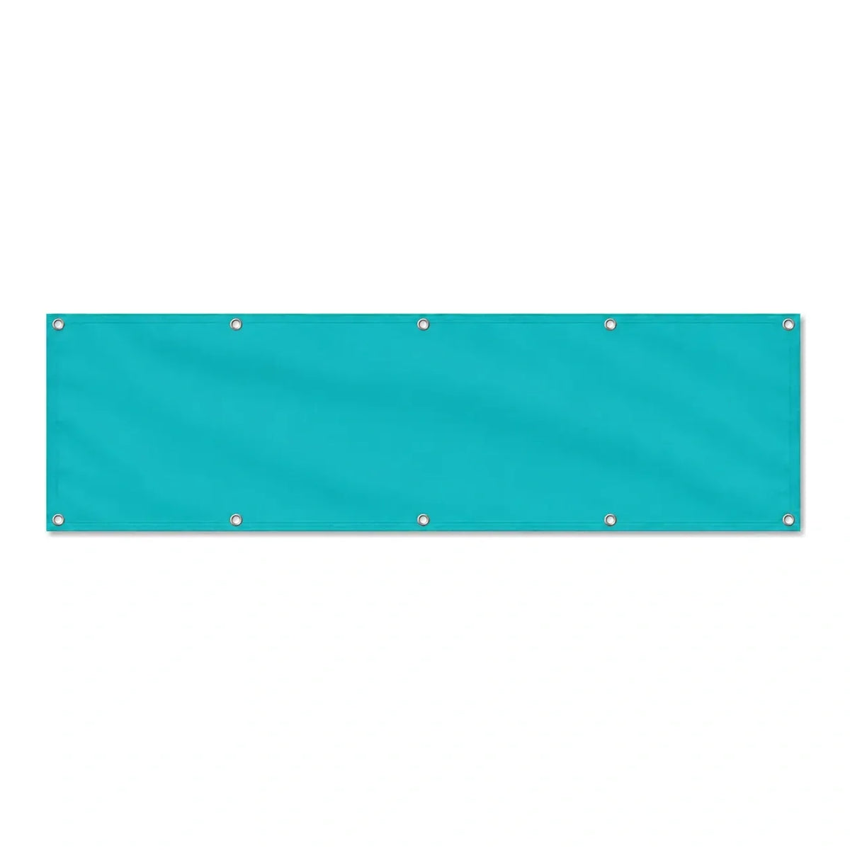 Drapeau Bleu turquoise grand format XL en polyester avec dix œillets