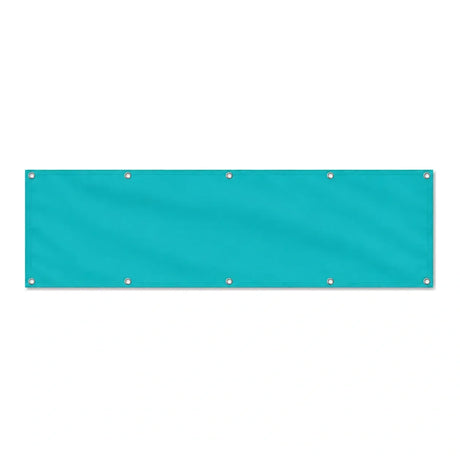 Drapeau Bleu turquoise grand format XL en polyester avec dix œillets
