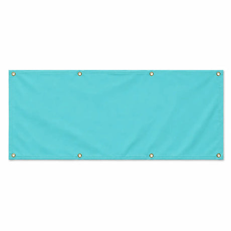 Drapeau bleu turquoise clair polyester résistant extérieur