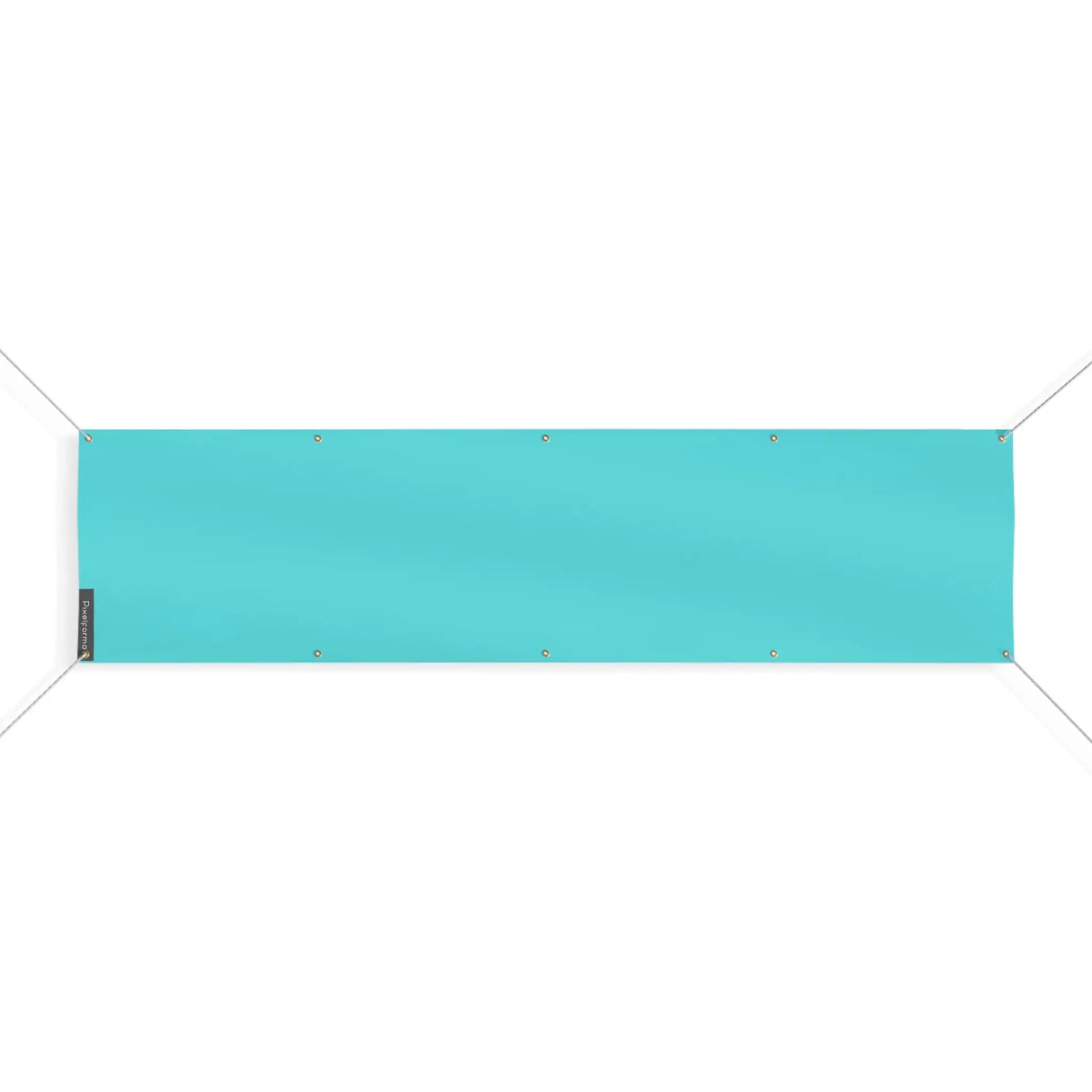 Drapeau bleu turquoise clair france polyester résistant