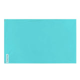 Drapeau bleu turquoise clair plusieurs tailles en polyester - pixelforma