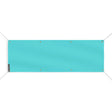 Drapeau bleu turquoise clair polyester résistant extérieur