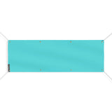 Drapeau bleu turquoise clair polyester résistant extérieur