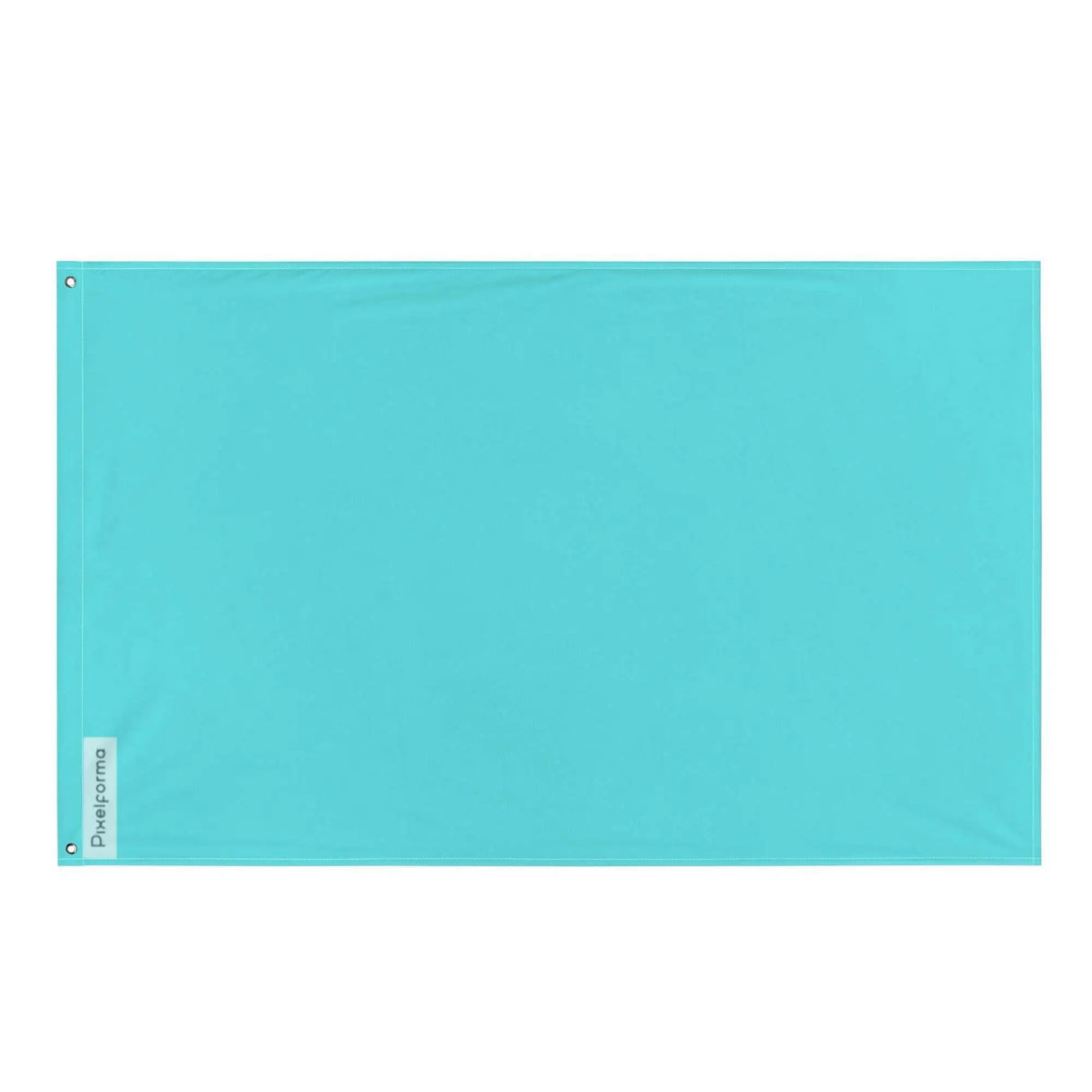 Drapeau bleu turquoise clair polyester résistant plusieurs modèles