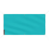 Drapeau bleu turquoise france en polyester résistant