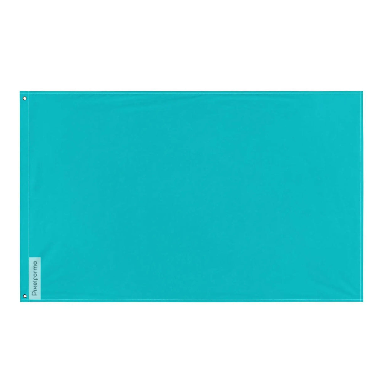 Drapeau bleu turquoise polyester résistant plusieurs modèles