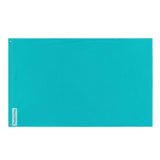 Drapeau bleu turquoise polyester résistant plusieurs modèles