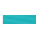 Drapeau bleu turquoise polyester résistant pour extérieur