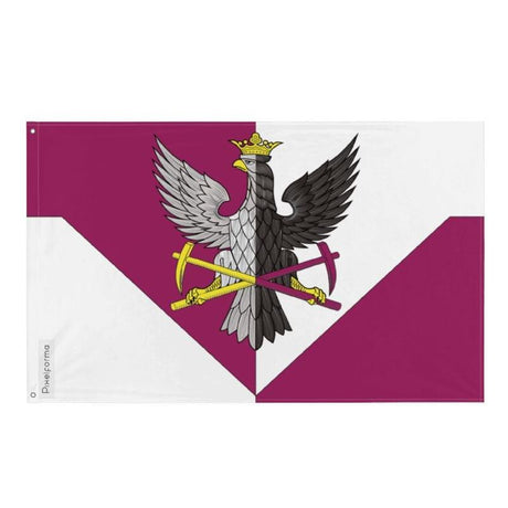 Drapeau Boksitogorsk en plusieurs tailles 100 % polyester Imprimer avec Double ourlet - Pixelforma