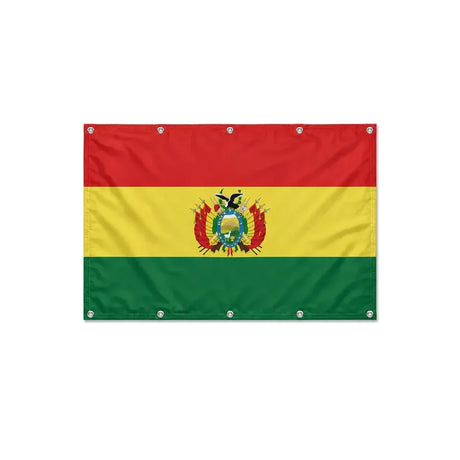 Drapeau de la Bolivie format S en polyester avec dix œillets