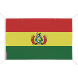 Drapeau bolivie polyester résistant avec œillets renforcés