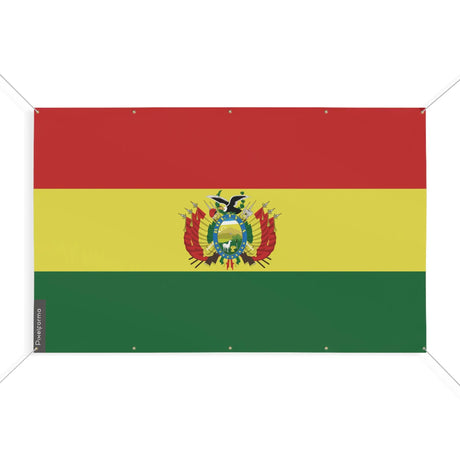 Drapeau bolivie polyester résistant avec œillets renforcés