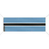 Drapeau botswana polyester résistant avec huit œillets