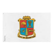 Drapeau brampton polyester résistant œillets à gauche