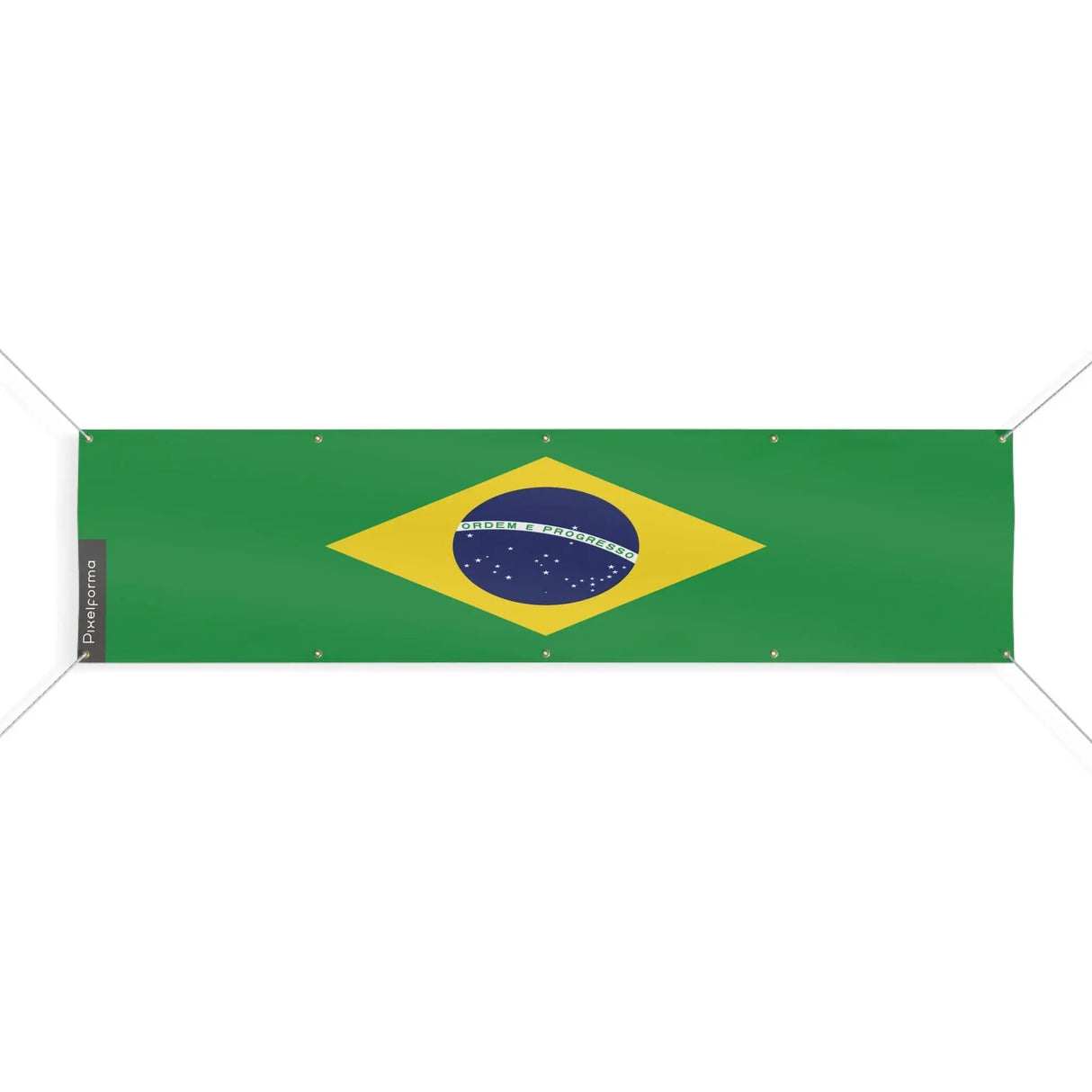 Drapeau brésil polyester résistant usage extérieur intensif
