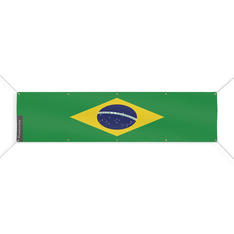 Drapeau brésil polyester résistant usage extérieur intensif