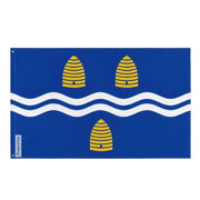 Drapeau brockville polyester résistant œillets à gauche