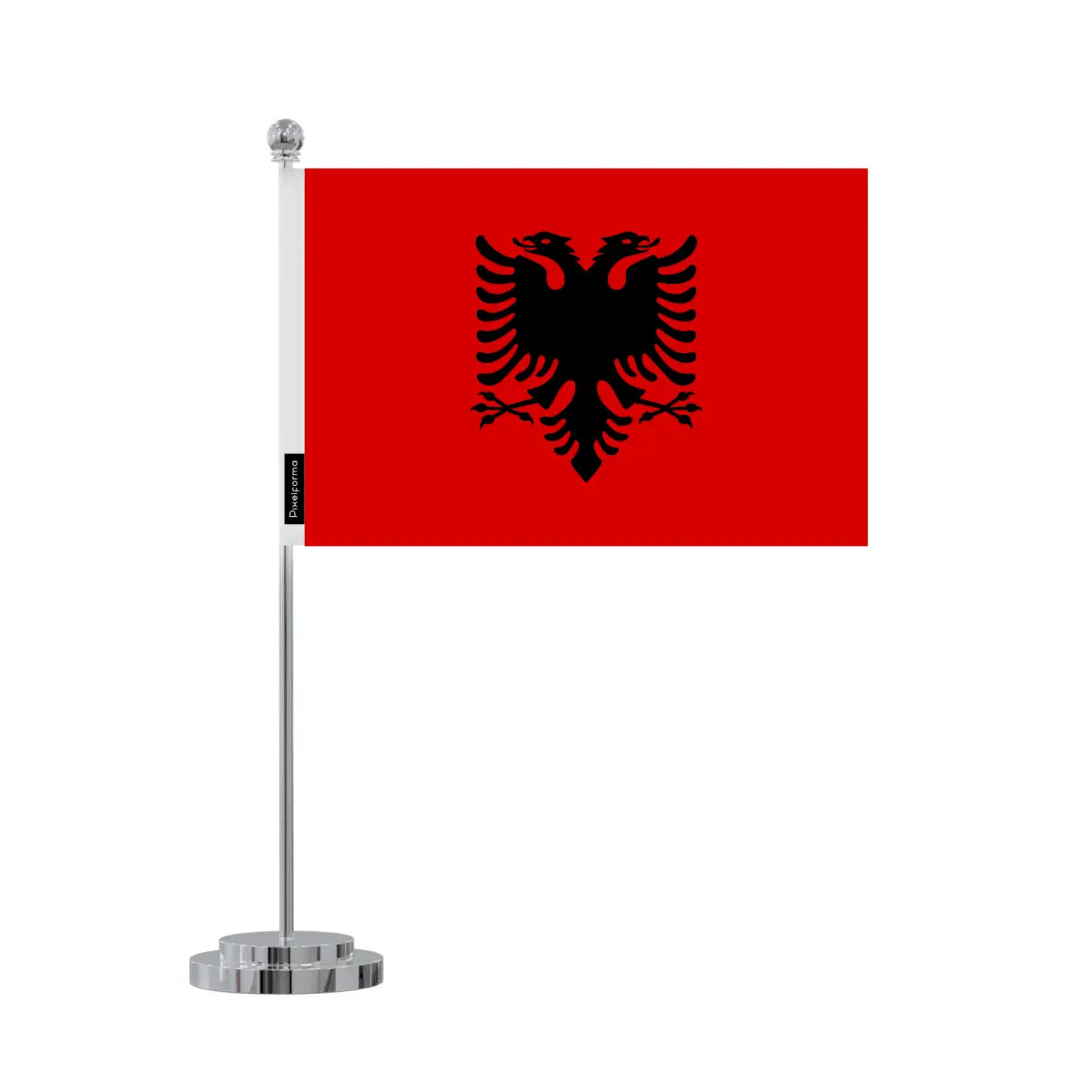 Drapeau bureau albanie en polyester - pixelforma
